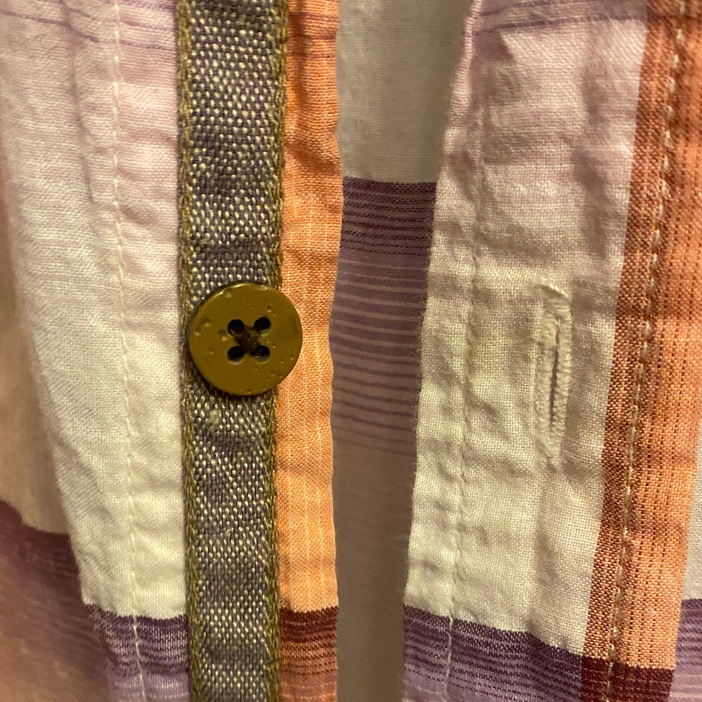 Italia Men's Multicolor Striped Button Down Shirt - Picture 7 of 10